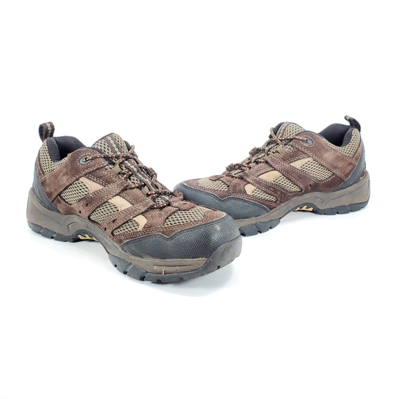 LL Bean Tek Hiking Trail Boots Shoes Brown Suede - Picture 5 of 8